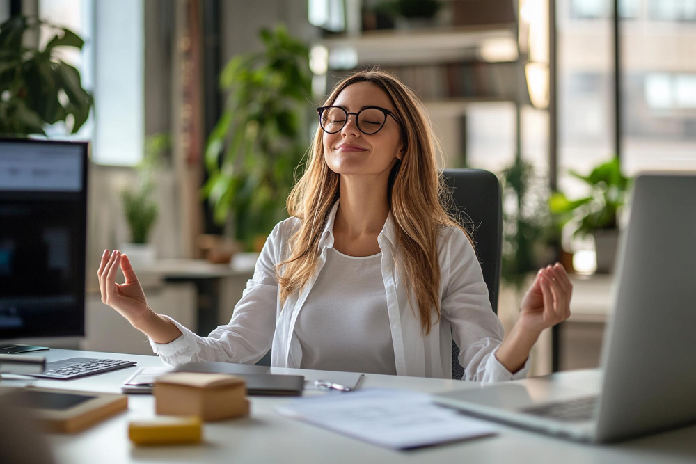 Saúde mental no trabalho: colaboradores em ambiente corporativo saudável